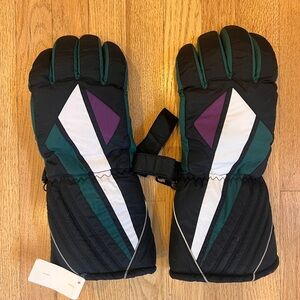 Vintage snowmobile gloves